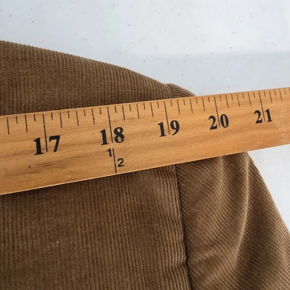 Stafford Corduroy Blazer Jacket Mens 44R Brown Sports‎ Coat 2 Buttons Vented